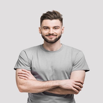 Grey Round Neck T-shirt